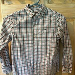 Vineyard Vines whale shirt cotton boys size 7